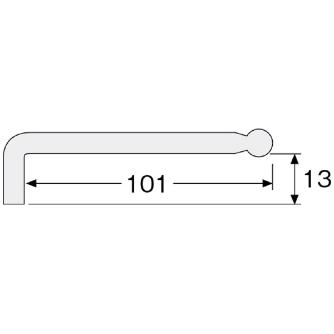 ホーザン株式会社 ボールポイントレンチ W-113 ボールポイントレンチ W-113-6