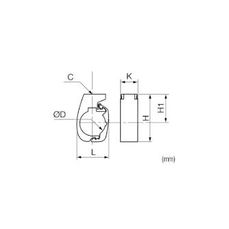 日東工器（株） クリップ ALN-CL クリップ２５ ALN-CL-25-M8
