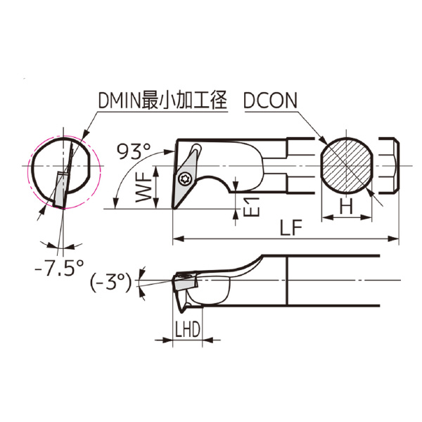 住友電気工業（株） SEC－ボーリングバイト S-SVUC ＳＥＣ－ボーリングバイト S12M-SVUCR0802-16