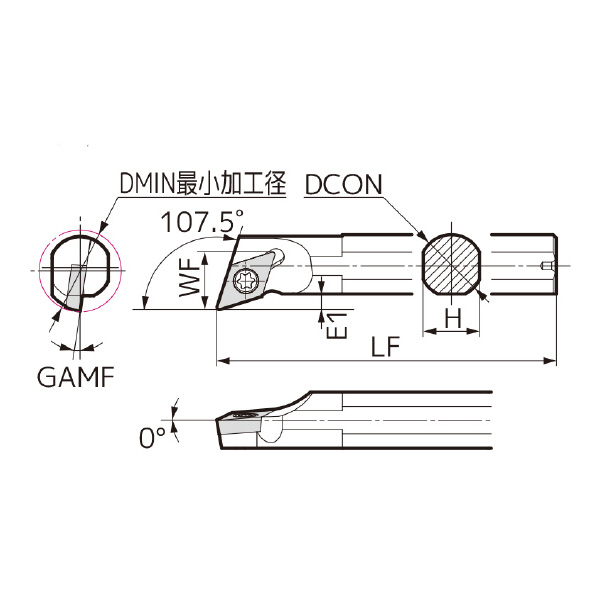 住友電気工業（株） SEC－ボーリングバイト S-SDQC ＳＥＣ－ボーリングバイト S25S-SDQCR11T3-32