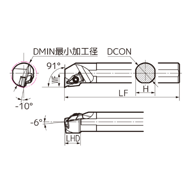住友電気工業（株） SEC－ボーリングバイト S-DTFN ＳＥＣ－ボーリングバイト S40T-DTFNL1604-50