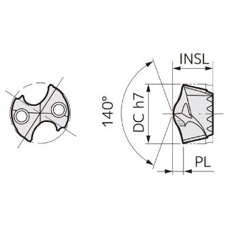 住友電気工業（株） SEC－マルチドリル刃先交換ヘッド MEL ＳＥＣ－マルチドリル刃先交換ヘッド SMDT1330MEL ACX80