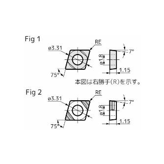 住友電気工業（株） スミボロン スローアウェイチップ 2NU-ECXA-LF スミボロン　スローアウェイチップ 2NU-ECXA030X02LF BN2000