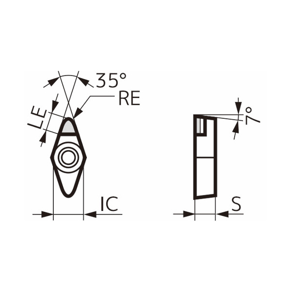 住友電気工業（株） スミダイヤ バインダレスチップ VCMW-RH スミダイヤ　バインダレスチップ VCMW080201RH NPD10