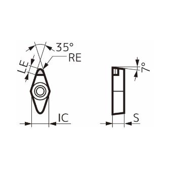 住友電気工業（株） スミダイヤ バインダレスチップ VCMW-RH スミダイヤ　バインダレスチップ VCMW160402RH NPD10
