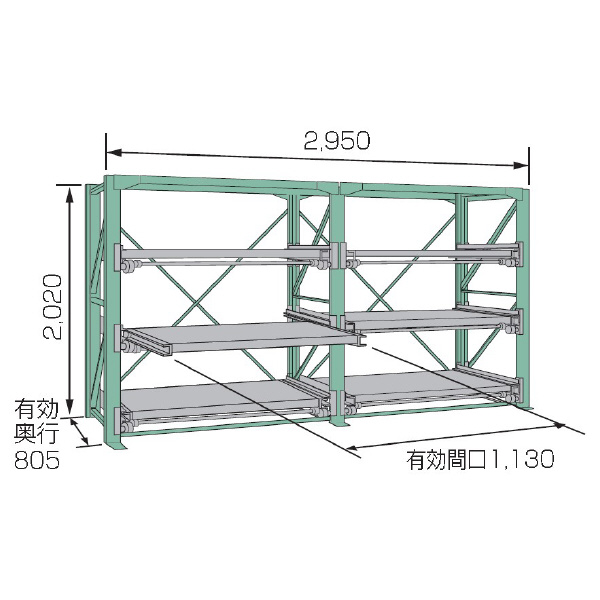 ムラテックＫＤＳ（株） スライドラック SSR10 スライドラック SSR10-2012(3FTR)
