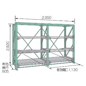 ムラテックＫＤＳ（株） スライドラック SSR10 スライドラック SSR10-2812(3FTR)
