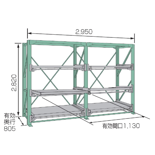 ムラテックＫＤＳ（株） スライドラック SSR10 スライドラック SSR10-2812(3FTR)