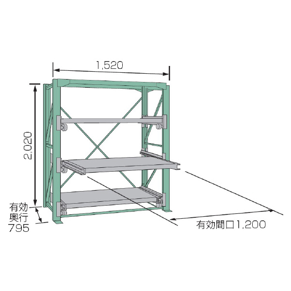 ムラテックＫＤＳ（株） スライドラック SSR10 スライドラック SSR10-2012(3HT)