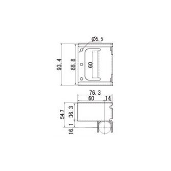 スペーシア（株） スパホイール幅広専用受金具 JB スパホイール幅広専用受金具 JB-505W