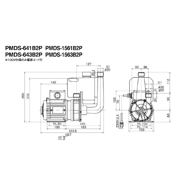 三相電機（株） マグネットポンプ PMDS マグネットポンプ PMDS-641B2P