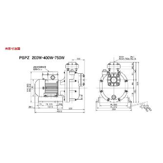 三相電機（株） 自吸式ヒューガルポンプ 25PSPZ 自吸式ヒューガルポンプ 25PSPZ-2031A