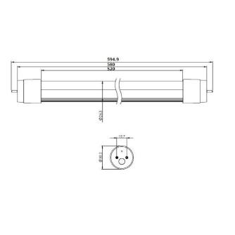 （株）ソディックエフ・ティ 20形蛍光灯代替LED灯 工事取付タイプ(直結工事必要) DSL-600きらめき ２０形蛍光灯代替ＬＥＤ灯　工事取付 DSL-600ｷﾗﾒｷ-ｶﾝ ﾚｲﾄｳ･ﾎﾞｳｼﾂ