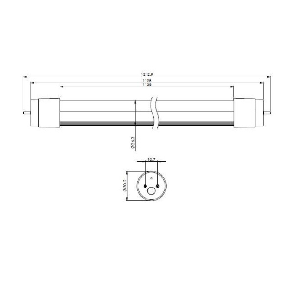 （株）ソディックエフ・ティ 40形蛍光灯代替LED灯 工事取付タイプ(直結工事必要) DSL-1200きらめき ４０形蛍光灯代替ＬＥＤ灯　工事取付 DSL-1200ｷﾗﾒｷ-4K-ｶﾝ ﾚｲﾄｳ･ﾎﾞｳｼﾂ