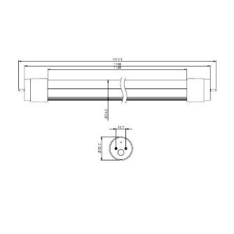 （株）ソディックエフ・ティ 40形蛍光灯代替LED灯 工事取付タイプ(直結工事必要) DSL-1200きらめき ４０形蛍光灯代替ＬＥＤ灯　工事取付 DSL-1200ｷﾗﾒｷ-MT2-ｶﾝ ﾚｲﾄｳ･ﾎﾞｳｼﾂ