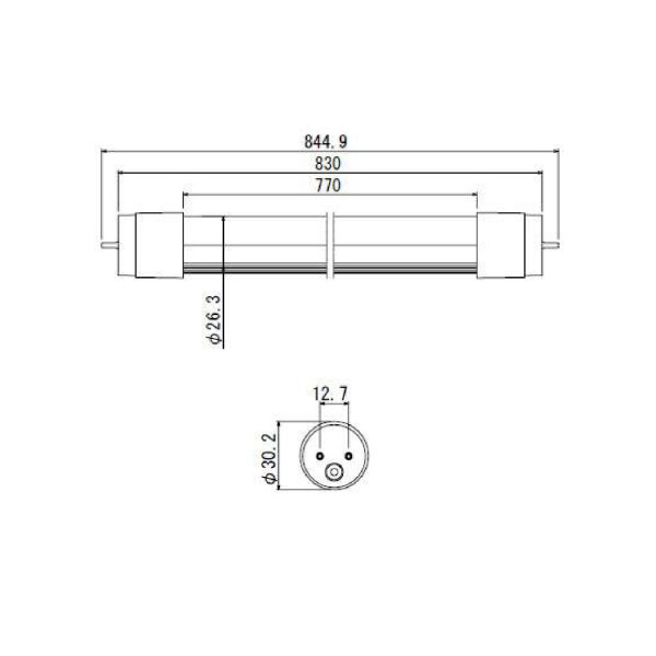 （株）ソディックエフ・ティ 32形蛍光灯代替LED灯 工事取付タイプ(直結工事必要) DSL-800きらめき ３２形蛍光灯代替ＬＥＤ灯　工事取付 DSL-800ｷﾗﾒｷ-VE-ｶﾝ ﾚｲﾄｳ･ﾎﾞｳｼﾂ