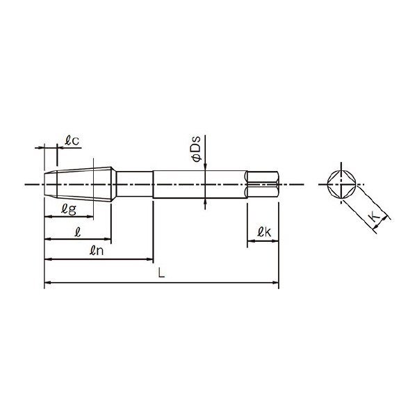 オーエスジー（株） A/管用テーパスパイラルタップ 長ねじ形 A-TPT Ａ／管用テーパタップ A-TPT 2.5P RC1/16-28