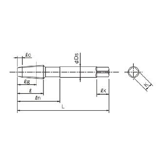 オーエスジー（株） A/管用テーパスパイラルタップ 長ねじ形 A-TPT Ａ／管用テーパタップ A-TPT 2.5P RC1/4-19