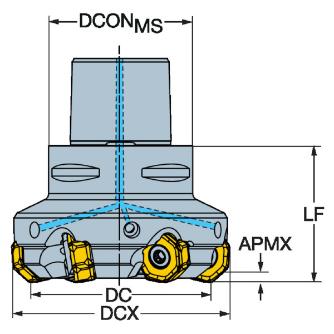 サンドビック（株） コロミル745 カッター 【F】 745 コロミル７４５　カッター　【Ｆ】 745-080C8-21H