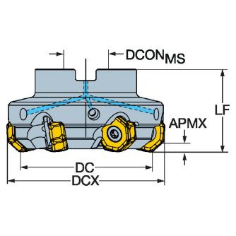 サンドビック（株） コロミル745 カッター 【F】 745 コロミル７４５　カッター　【Ｆ】 745-080Q27-21MD