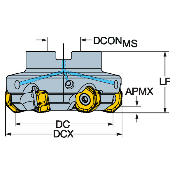 サンドビック（株） コロミル745 カッター 【F】 745 コロミル７４５　カッター　【Ｆ】 745-125Q40-21M