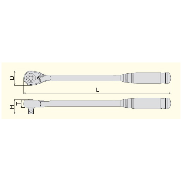 ＴＯＮＥ（株） ロングラチェットハンドル(中空・ホールドタイプ) RH ロングラチェットハンドル（中空ホールド） RH4HWL