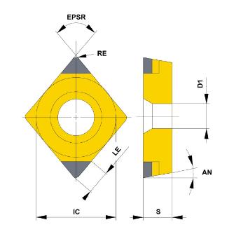三菱マテリアル（株） 旋削用インサート(CBNコーティング) NP-CPGB 旋削用インサート（ＣＢＮコーティング） NP-CPGB090302GS2 BC8105
