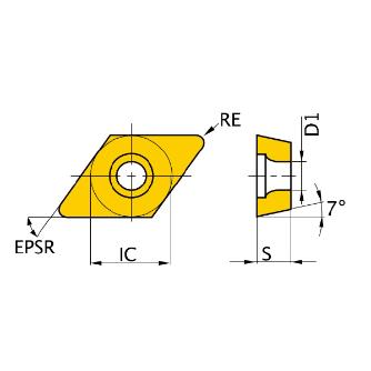 三菱マテリアル（株） 旋削用インサート(CBNコーティング) NP-DCGW 旋削用インサート（ＣＢＮコーティング） NP-DCGW070204GA2 BC8130