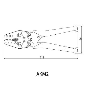 （株）ロブテックス マルチミニ圧着工具 AKM2 マルチミニ圧着工具 AKM2