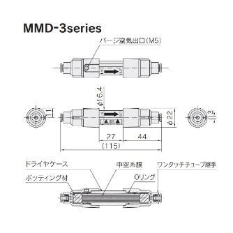 （株）前田シェルサービス エクセルメンブレンドライヤー インラインメンブレンドライヤ MMD-3-T4