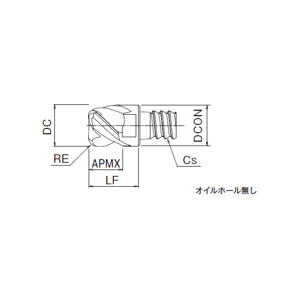 オーエスジー（株） PHOENIX ヘッド交換式エンドミル コーナラジアスタイプ  PXM OXDR ヘッド交換式エンドミル／ＰＨＯＥＮＩＸ PXDR160C16-03R020-P XP3225