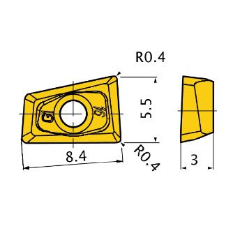 三菱マテリアル（株） カッタチップ QOGT カッタチップ（超硬コーティング） QOGT0830R-G1 MP6120