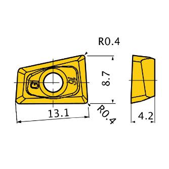 三菱マテリアル（株） カッタチップ QOGT カッタチップ（超硬コーティング） QOGT1342R-G1 MP9120