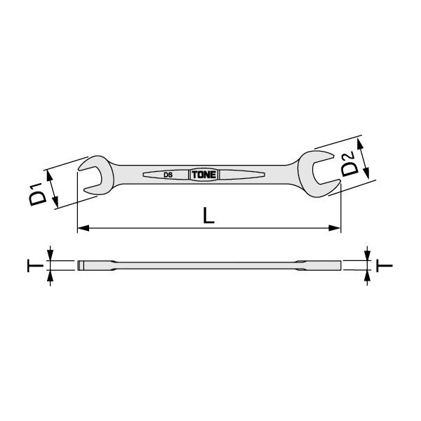 ＴＯＮＥ（株） スパナ(インチサイズ) DSB スパナ DSB-2224