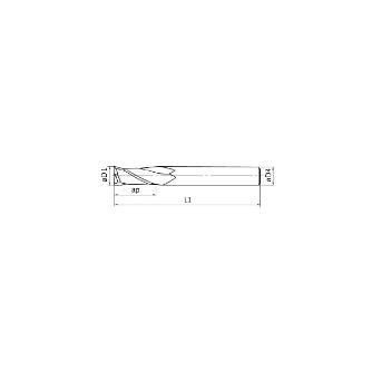 三菱マテリアル（株） 汎用エンドミル 2SS 汎用エンドミル 2SS D0300