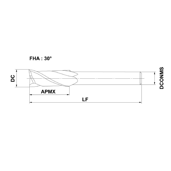 三菱マテリアル（株） 汎用エンドミル 2MS 汎用エンドミル 2MS D1300