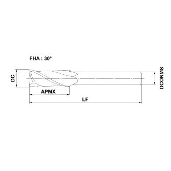 三菱マテリアル（株） 汎用エンドミル 2MS 汎用エンドミル 2MS D2100