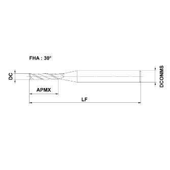 三菱マテリアル（株） 汎用エンドミル 2LS 汎用エンドミル 2LS D1100