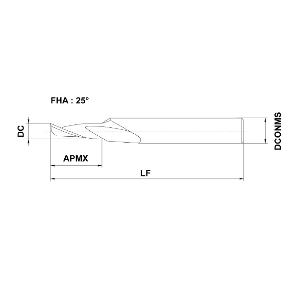 三菱マテリアル（株） 汎用エンドミル 1MA 汎用エンドミル 1MA D0500