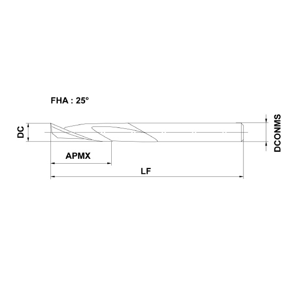 三菱マテリアル（株） 汎用エンドミル 1MA 汎用エンドミル 1MA D0800