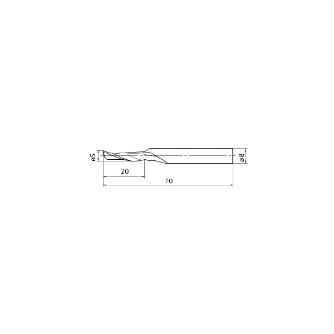 三菱マテリアル（株） 汎用エンドミル 1LA 汎用エンドミル 1LA D0500
