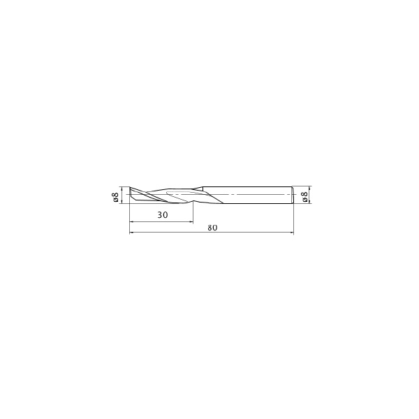 三菱マテリアル（株） 汎用エンドミル 1LA 汎用エンドミル 1LA D0800