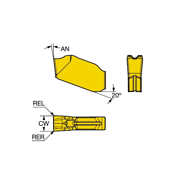 サンドビック（株） コロカットQD チップ QD-NC コロカットＱＤ　チップ　【Ｃ】 QD-NC-0120-0001-CM 1145