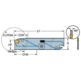 サンドビック（株） コロカットQD ブレード QD-NR コロカットＱＤ　ブレード　【Ｆ】 QD-NR2D16C21D