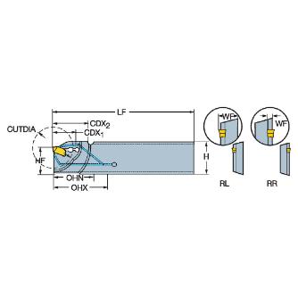 サンドビック（株） コロカットQD ブレード 【F】 QD-RL コロカットＱＤ　ブレード　【Ｆ】 QD-RL1D18C21D2