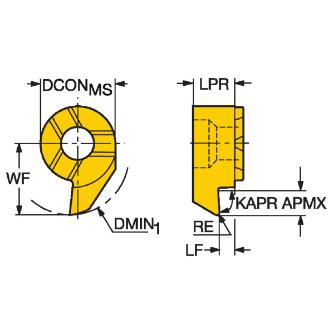 サンドビック（株） コロカットMB チップ 【C】 MB コロカットＭＢ　チップ　【Ｃ】 MB-07B030-02-10L 1025