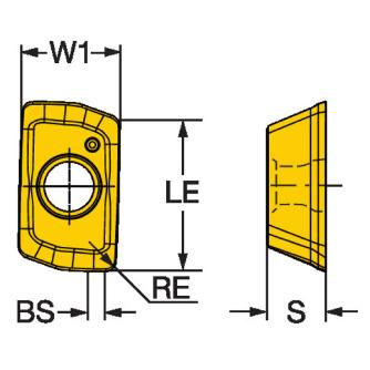 サンドビック（株） コロミル390 チップ 【B】 390R コロミル３９０　チップ　【Ｂ】 390R-070208M-KM 1020