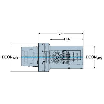 サンドビック（株） エクステンションアダプタ 【E】 C6-QC エクステンションアダプタ　【Ｅ】 C6-QC-C5-100