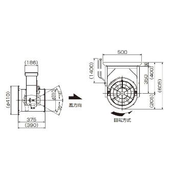 （株）鎌倉製作所 搬送ファン AHF 搬送ファン AHF-304 ｻﾝｿｳ200V