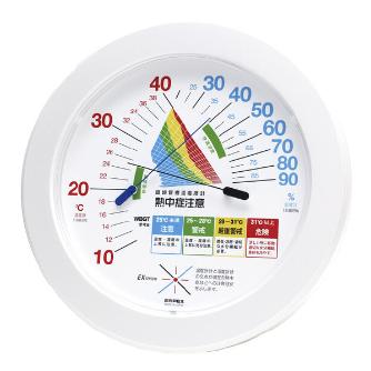 （株）日本緑十字社 環境管理温・湿度計 TM-2482 375032 環境管理温・湿度計　ＴＭ－２４８２Ｗ 375032